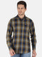 Men Mustard Check Shirt