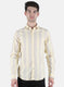 Men Yellow Stripe Shirt