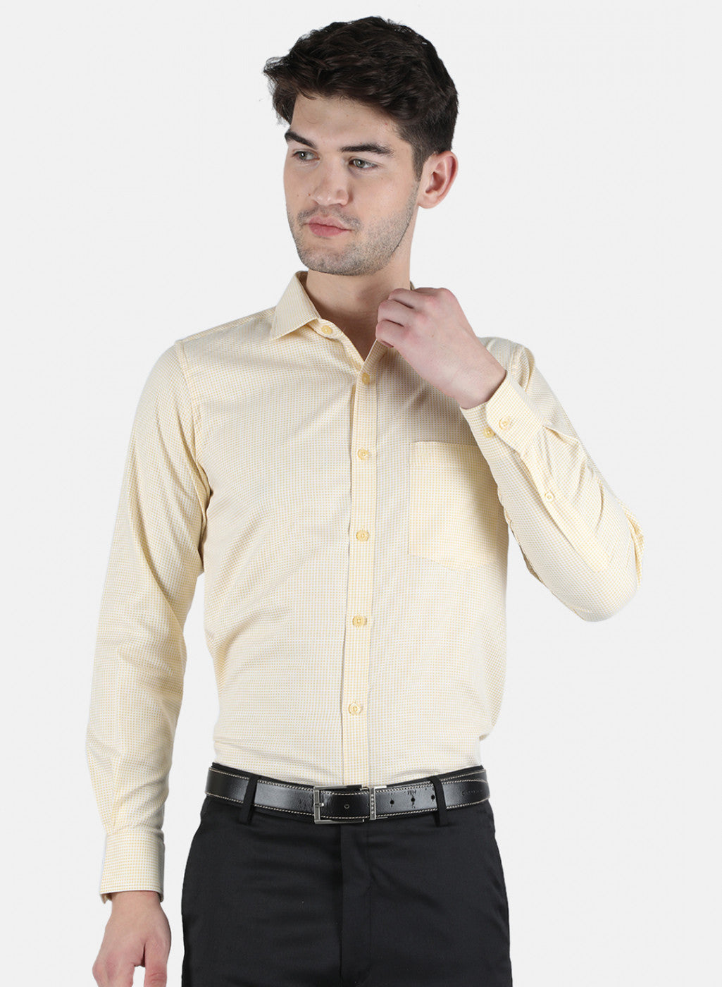 Men Yellow Printed Shirt
