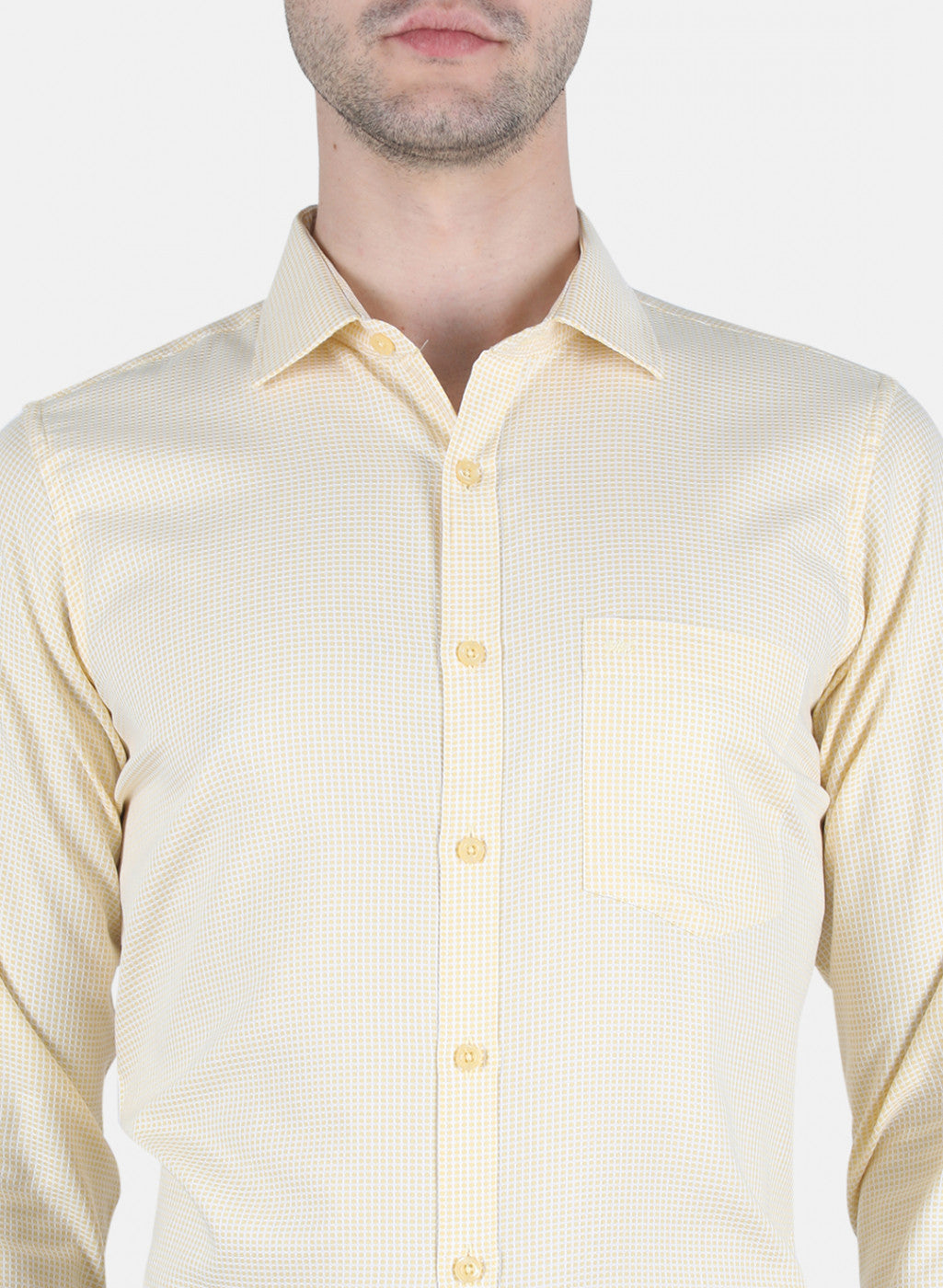 Men Yellow Printed Shirt