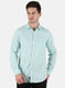 Men Green Check Shirt