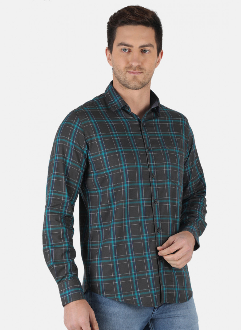 Men Multicolor Check Shirt