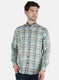 Men Blue Check Shirt