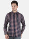 Men NAvy Blue Check Shirt