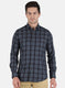 Men Grey Check Shirt