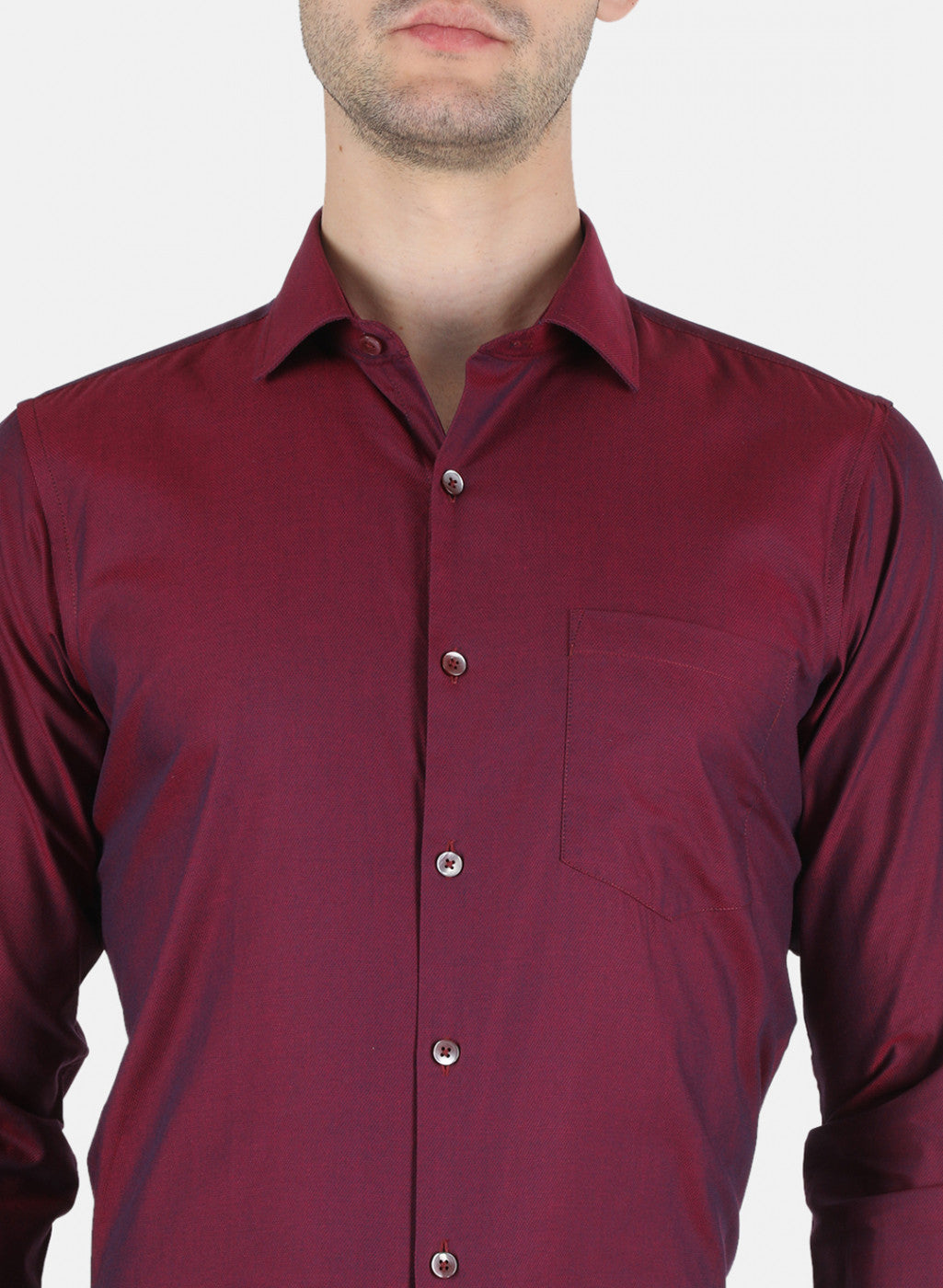 Men Maroon Printed Shirt