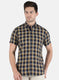 Men Mustard Check Shirt