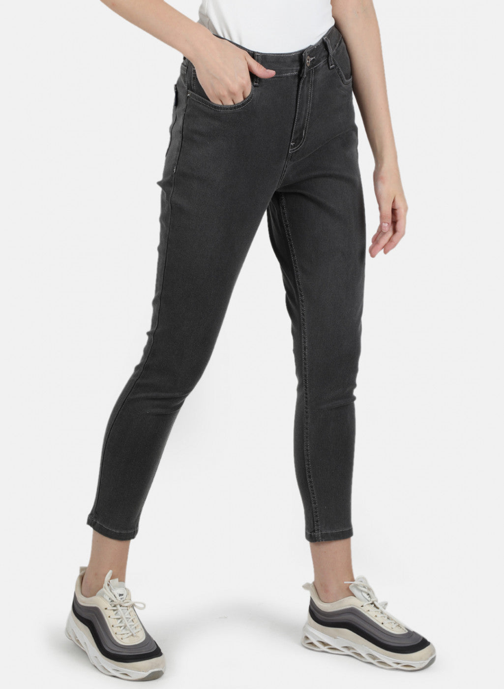 Women Grey Slim Fit Denim