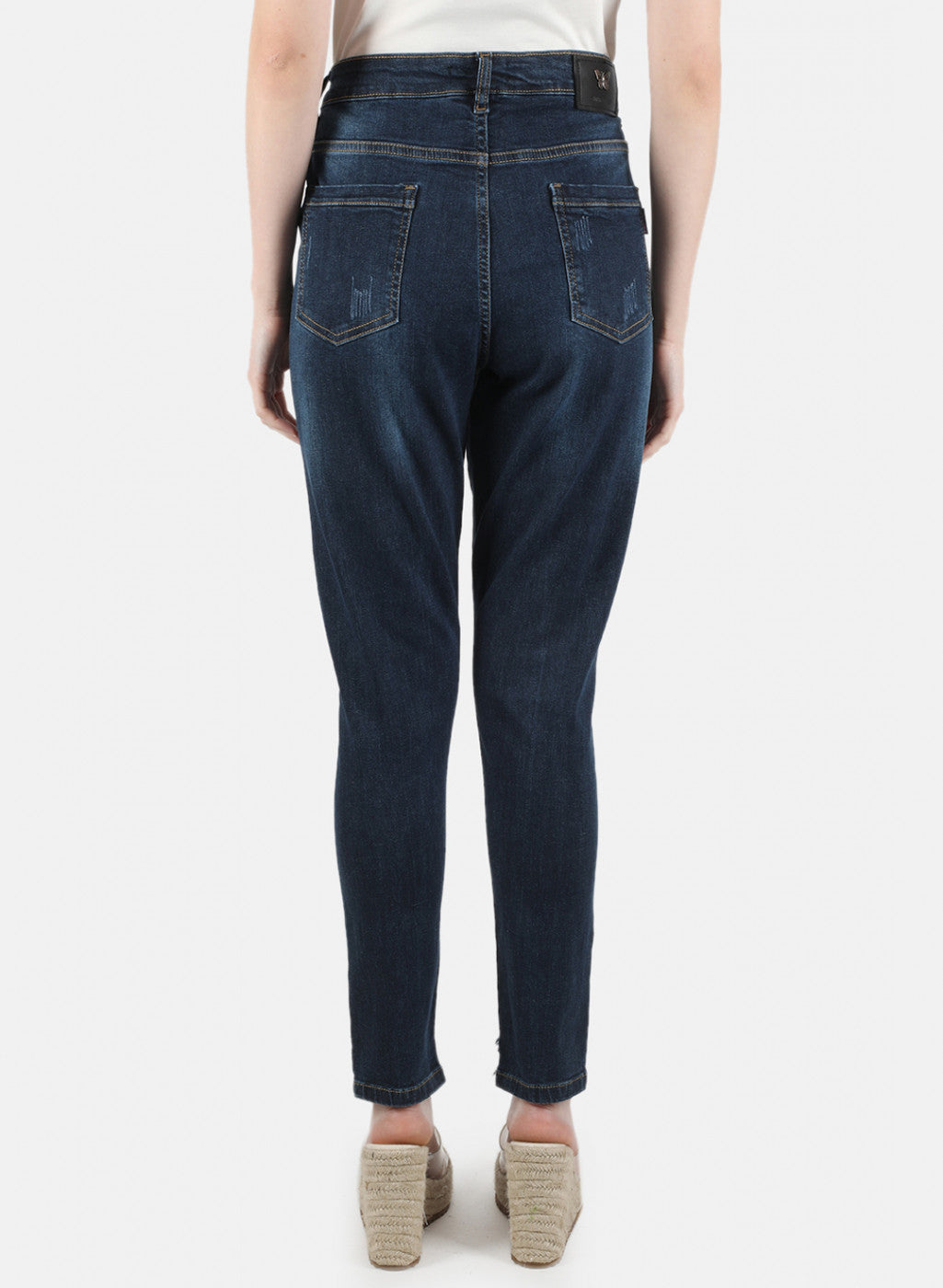 Women Navy Blue Slim Fit Denim