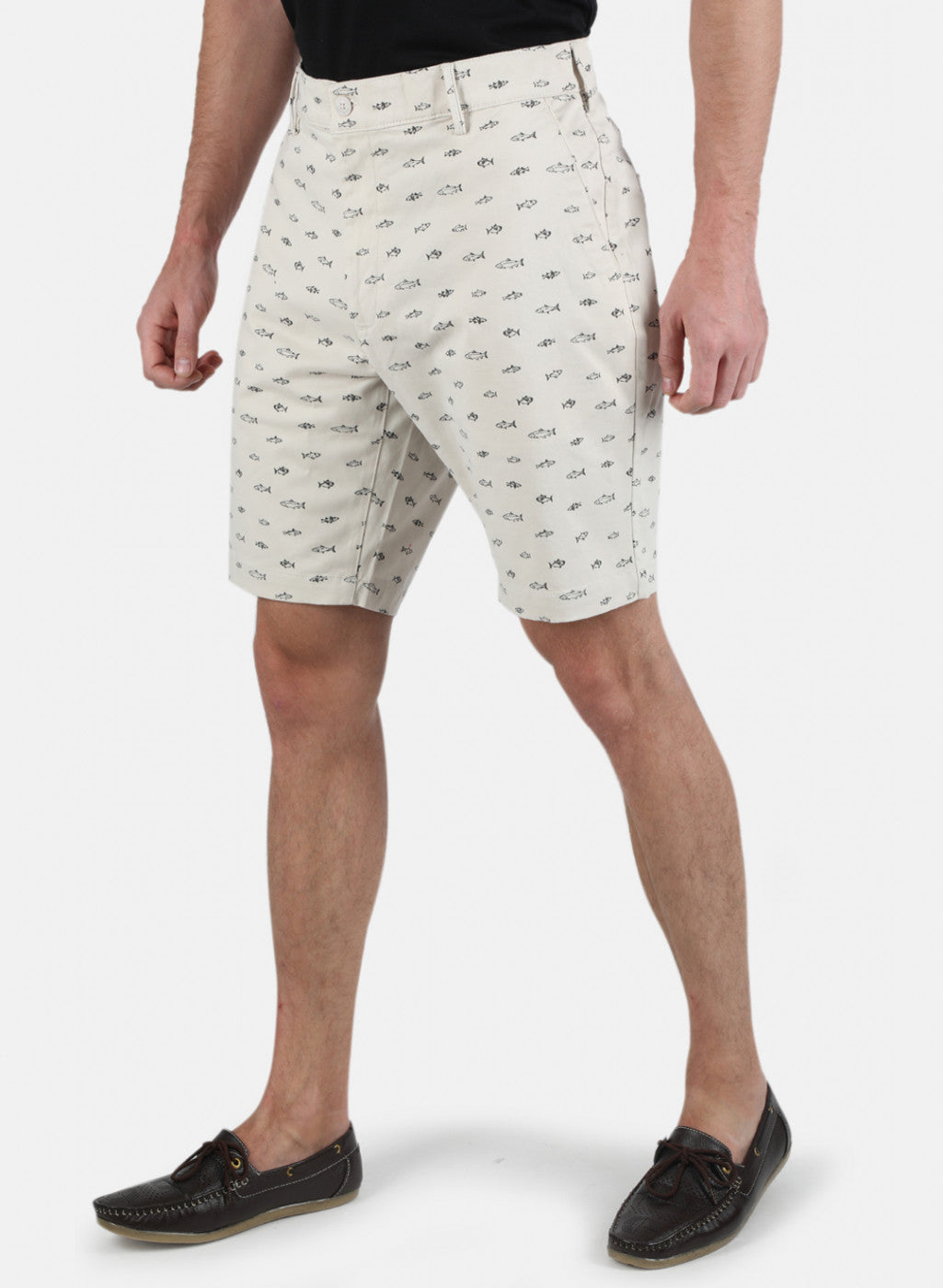 Men Beige Printed Short