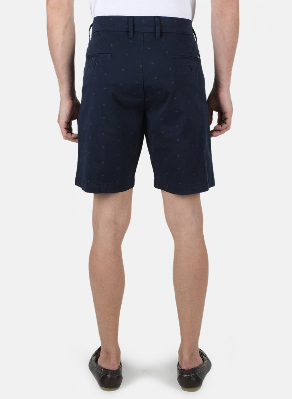Men Navy Blue Printed Short