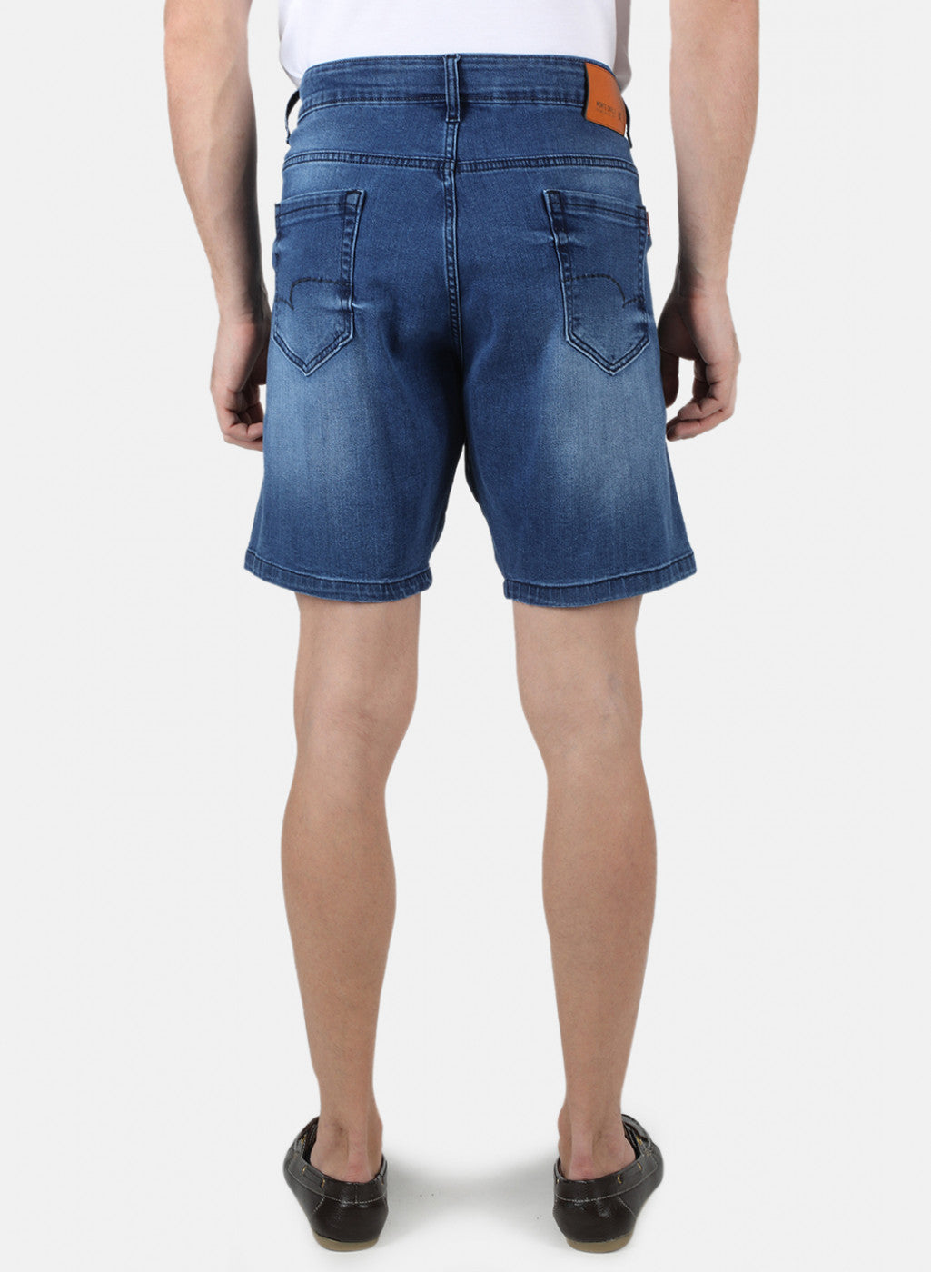Men Blue Light Wash Short