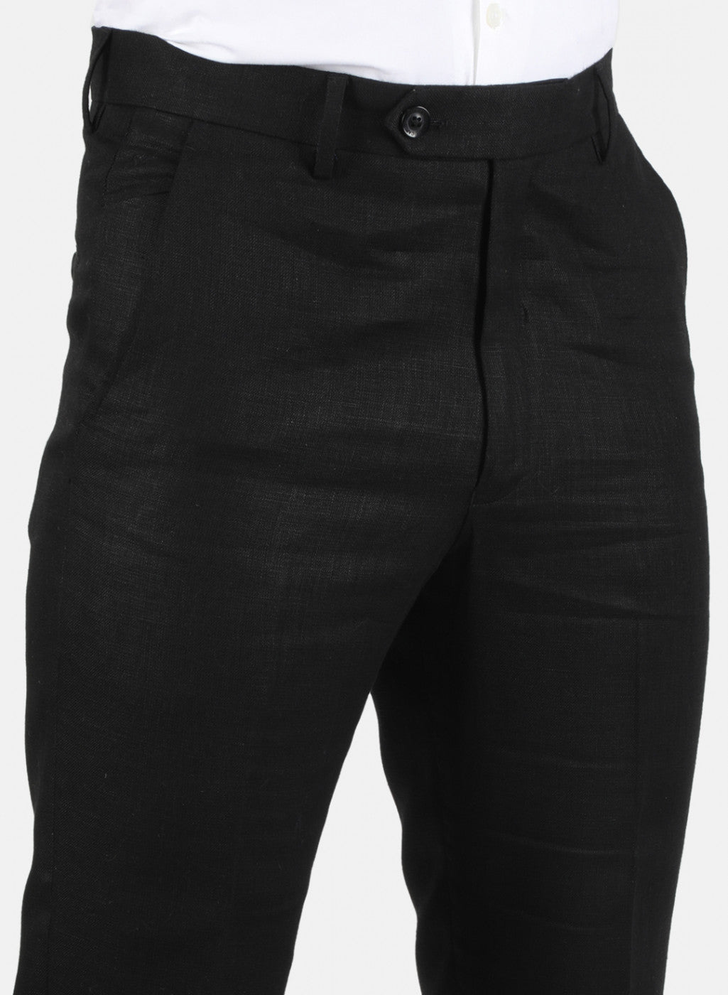 Men Black Regular Fit Trouser