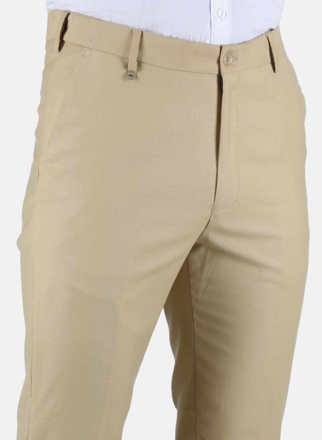 Men Beige Slim Fit Trouser