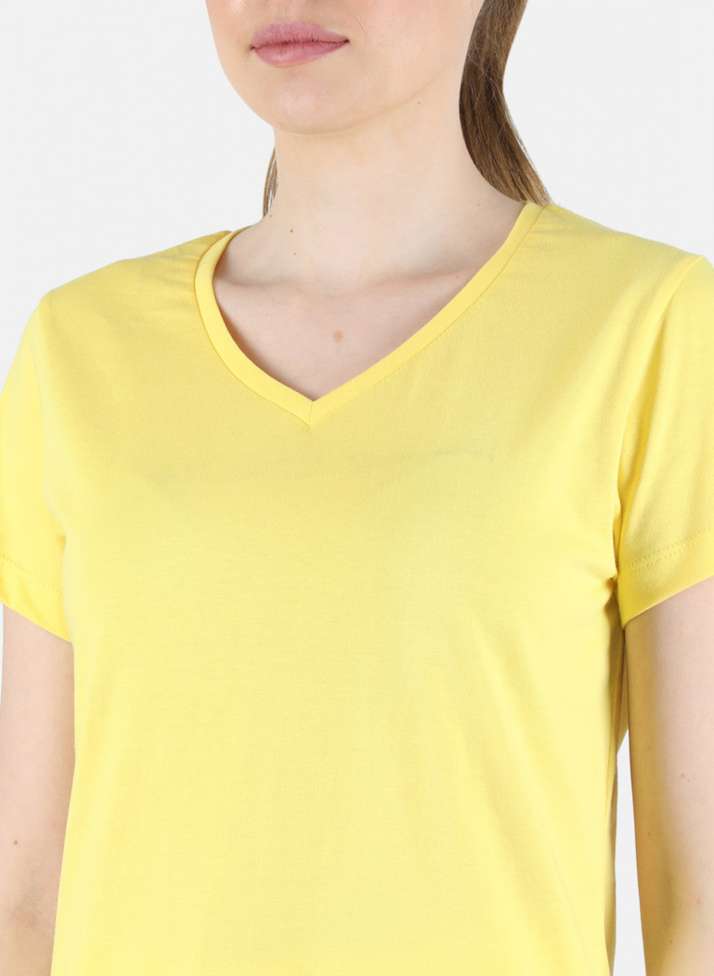Women Yellow & Grey Plain 2 Pc Top Set