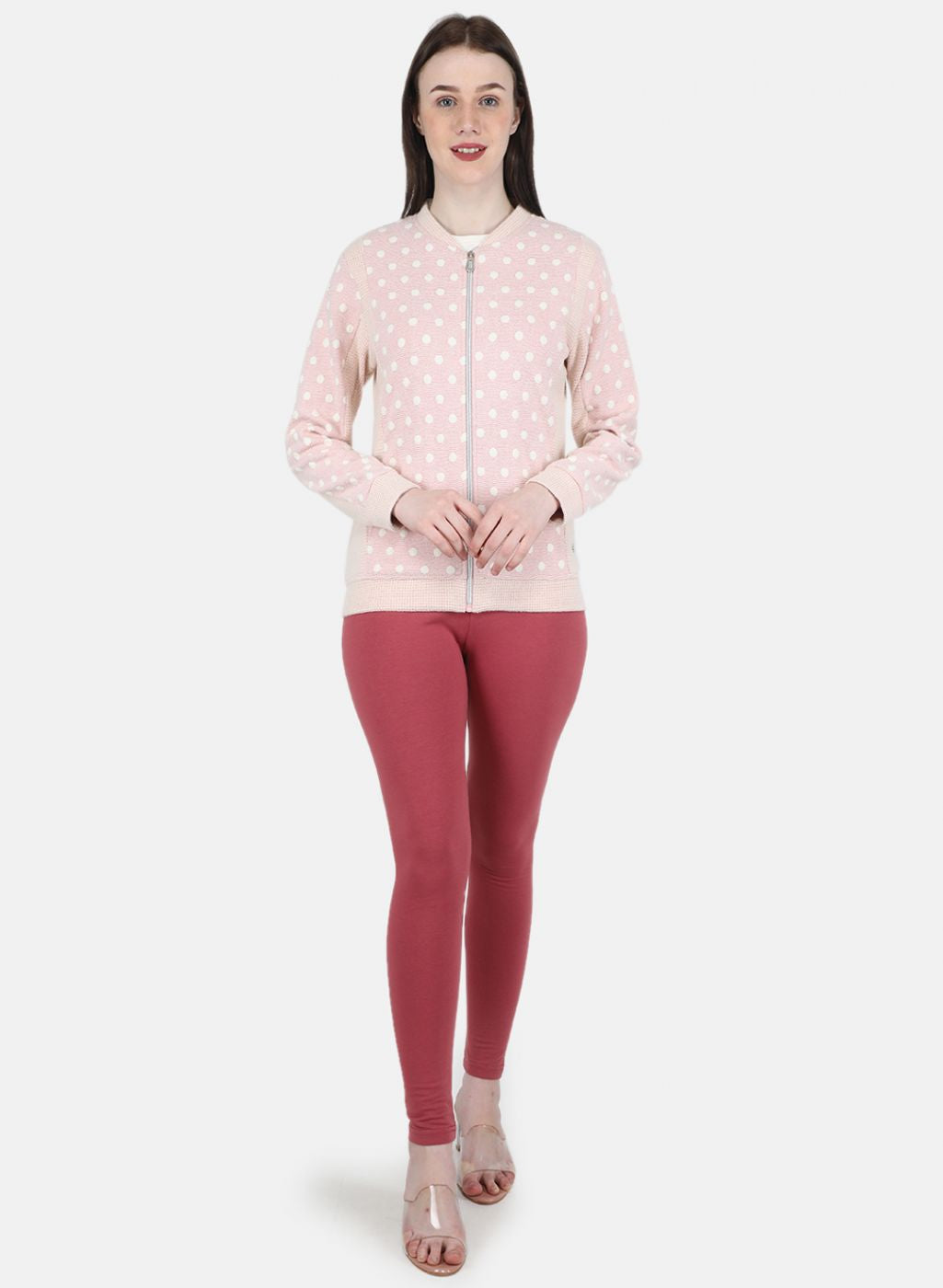 Buy Women Pink Solid Legging Online in India - Monte Carlo