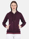 Women Purple Solid Sweatshirt