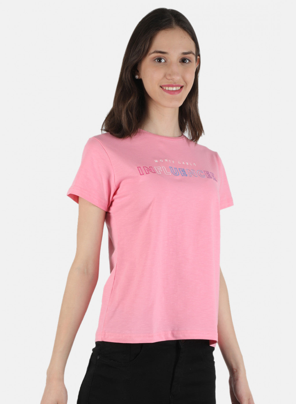 Women Pink Embroidered Top