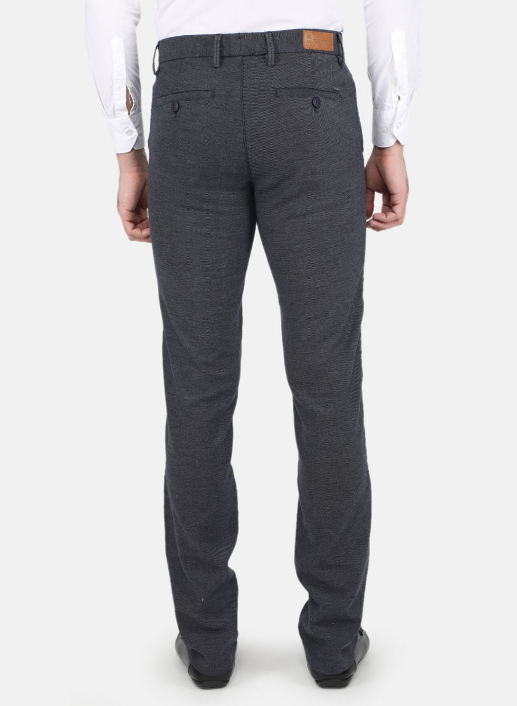 Men NAvy Blue Smart Fit Trouser