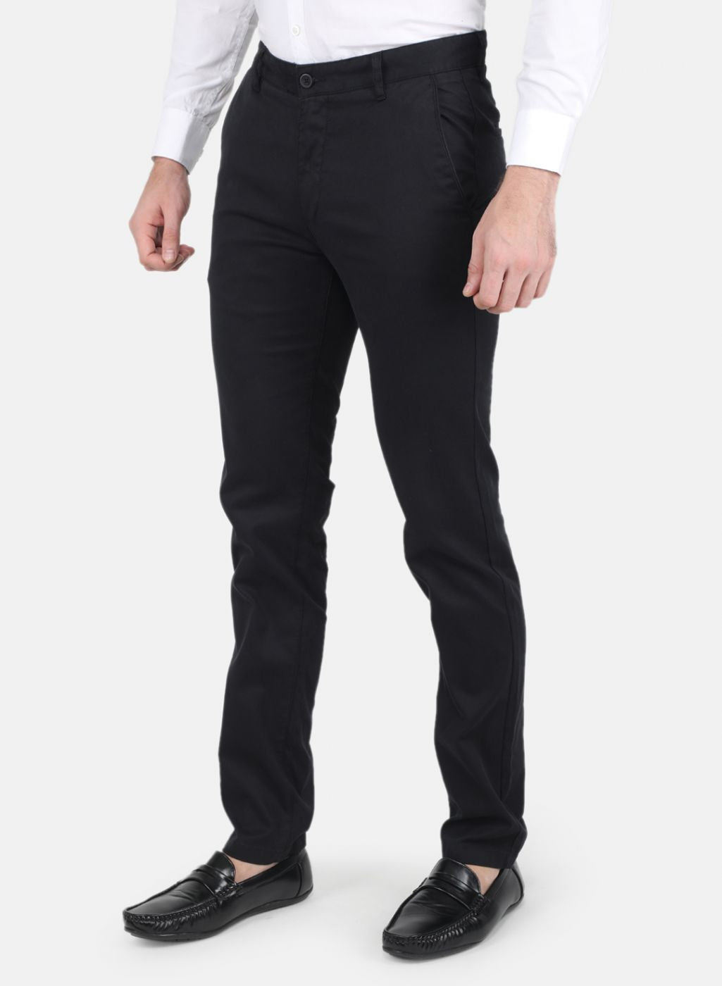 Men Black Smart Fit Trouser