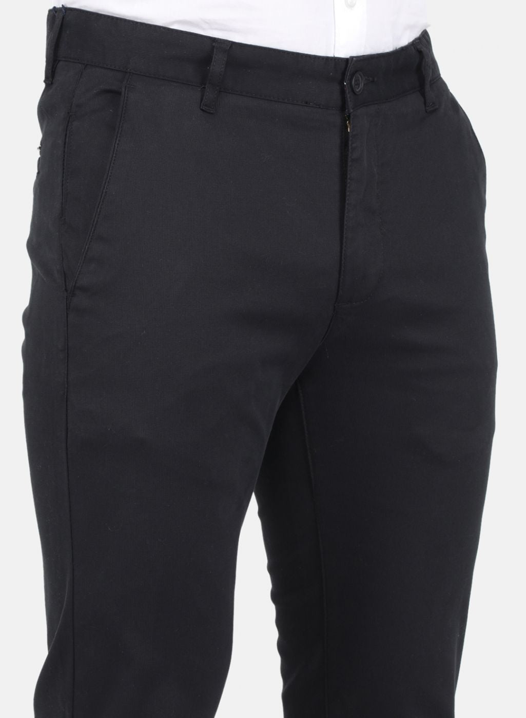 Men Black Smart Fit Trouser