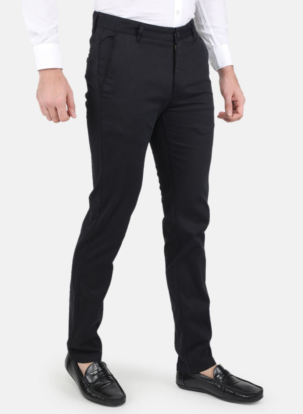 Men Black Smart Fit Trouser