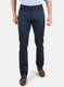 Men Navy Blue Regular Fit Trouser