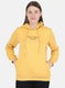 Women Yellow Embroidered Sweatshirt