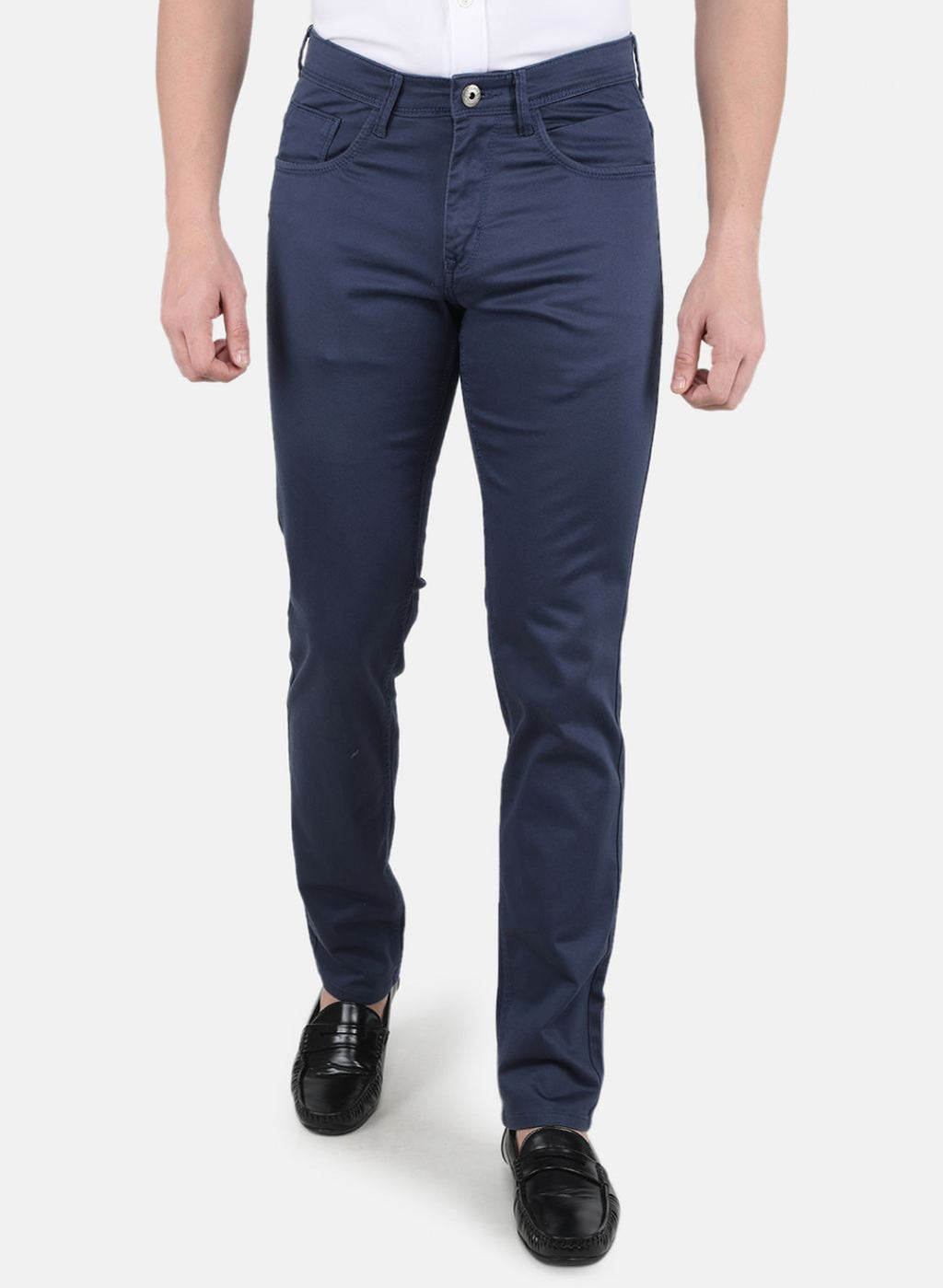Men Blue Smart Fit Trouser
