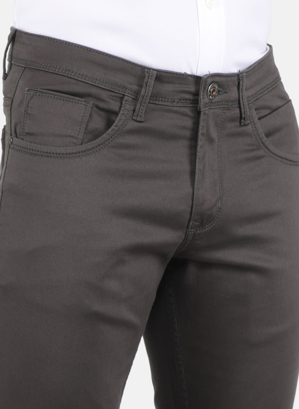 Men Grey Smart Fit Trouser