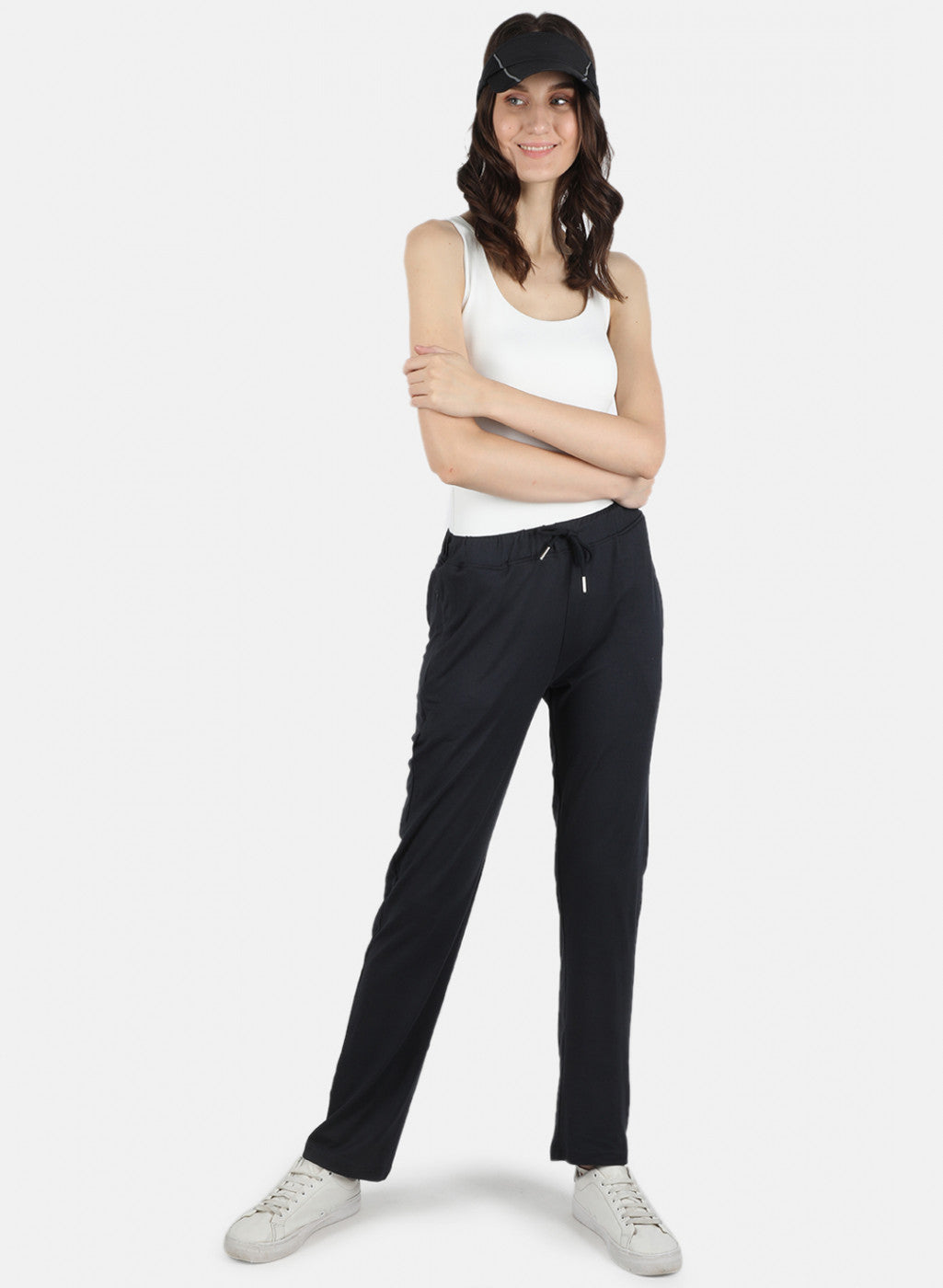 Women Navy Blue Regular Fit Lower