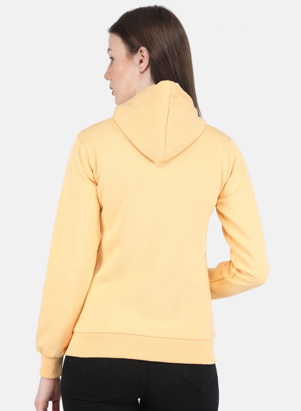 Women Yellow Embroidered Sweatshirt
