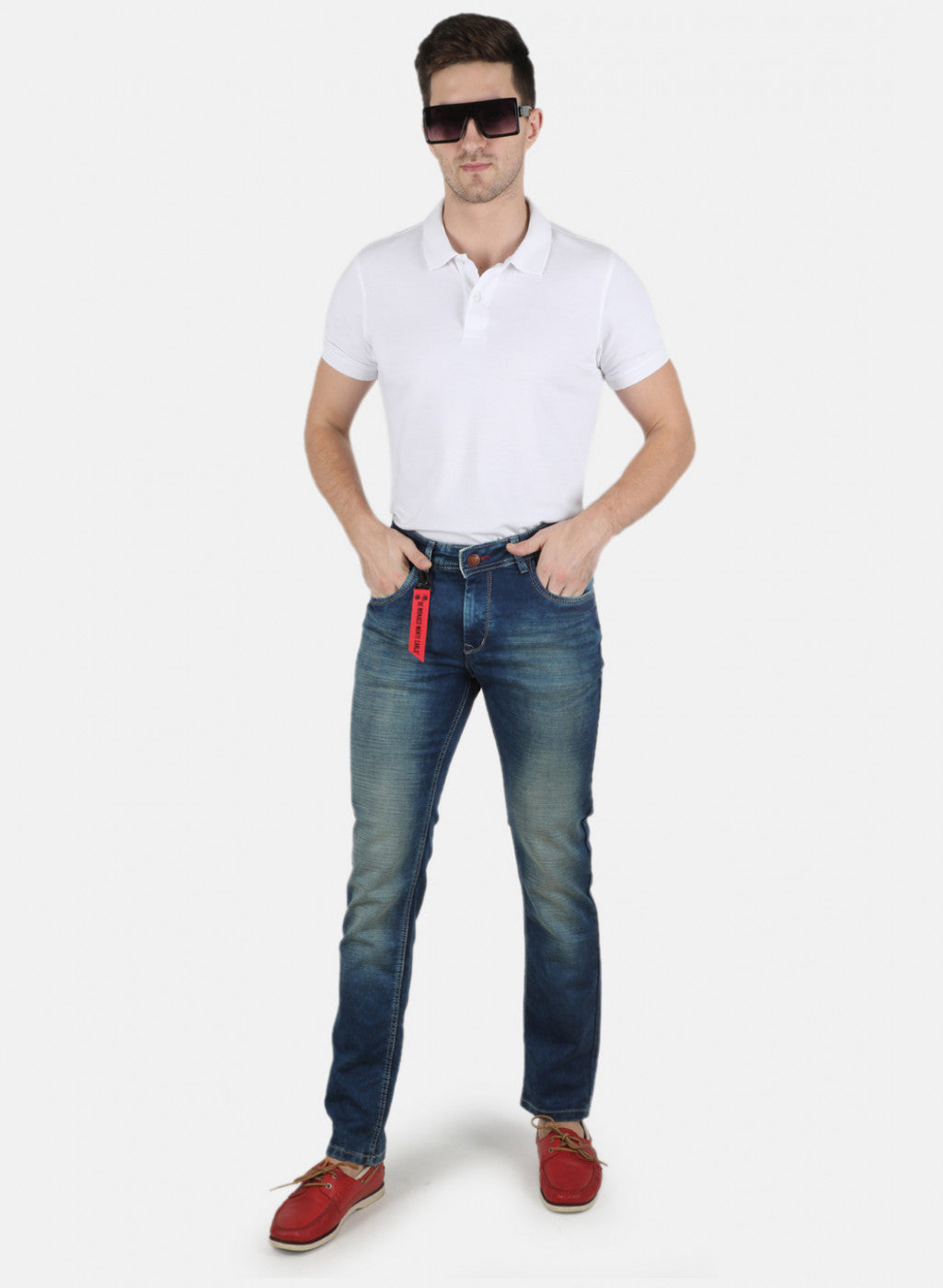 Men Blue Narrow Fit Denim