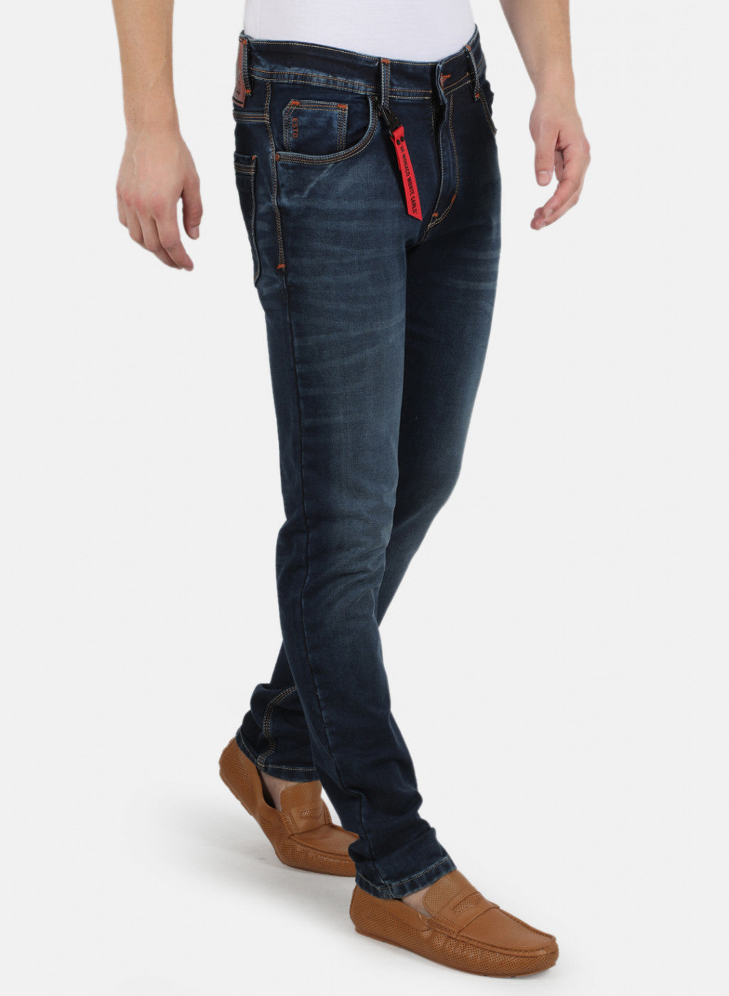 Men Blue Narrow Fit Denim