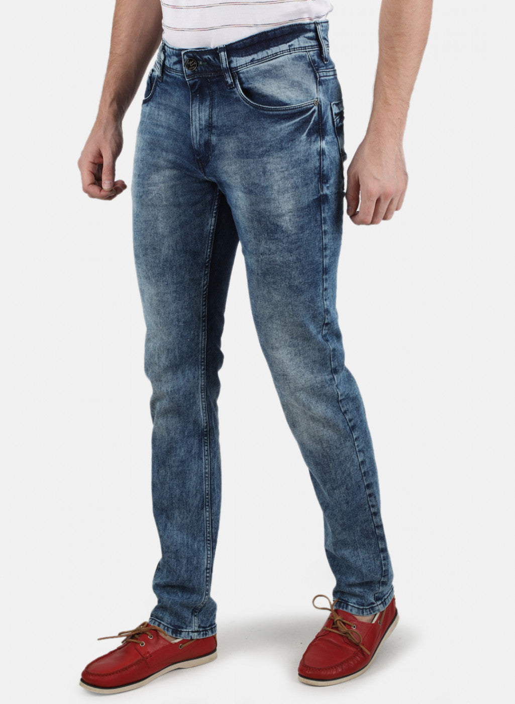 Men Blue Narrow Fit Denim