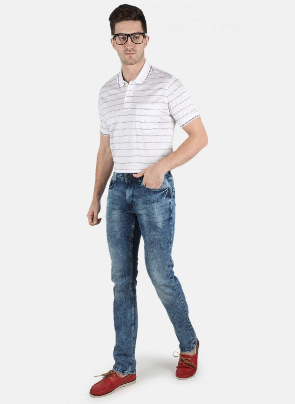 Men Blue Narrow Fit Denim
