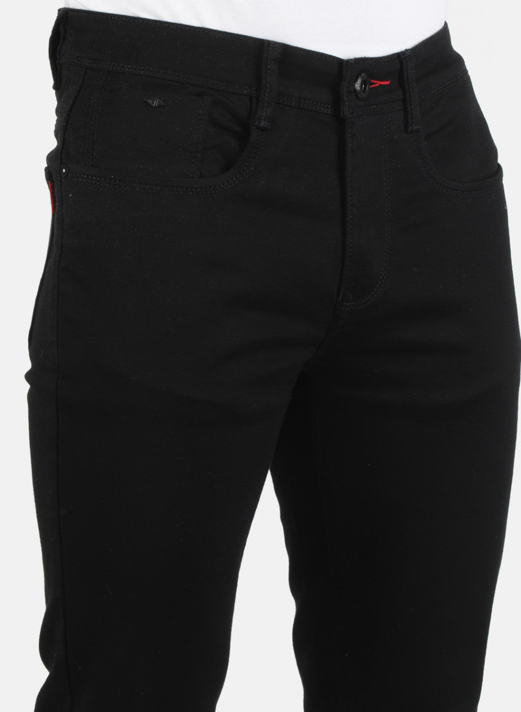Men Black Narrow Fit Denim