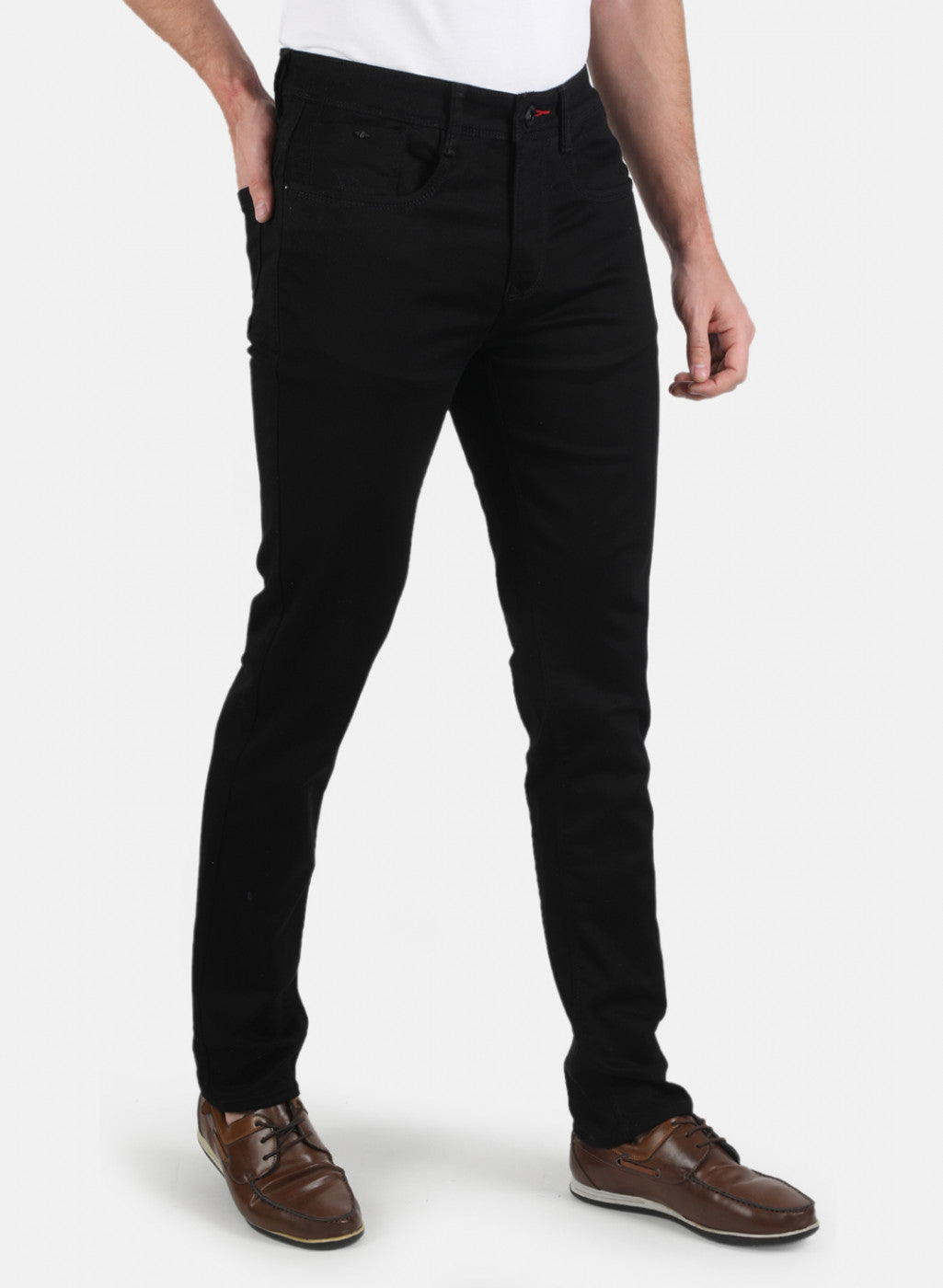 Men Black Narrow Fit Denim