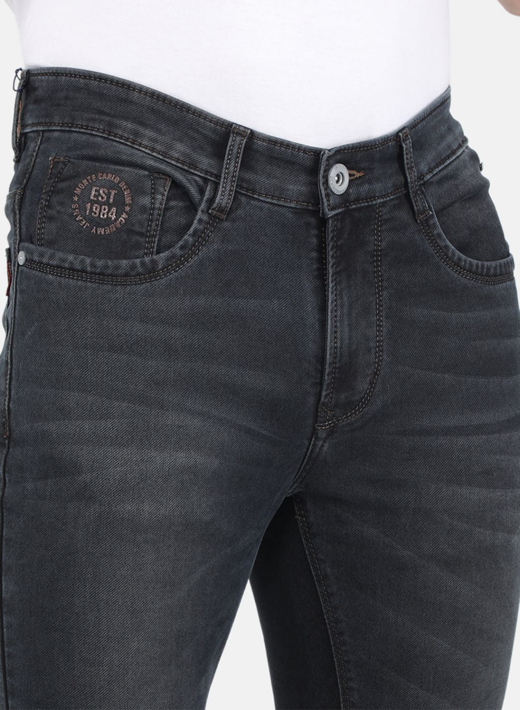 Men Brown NArrow Fit Denim