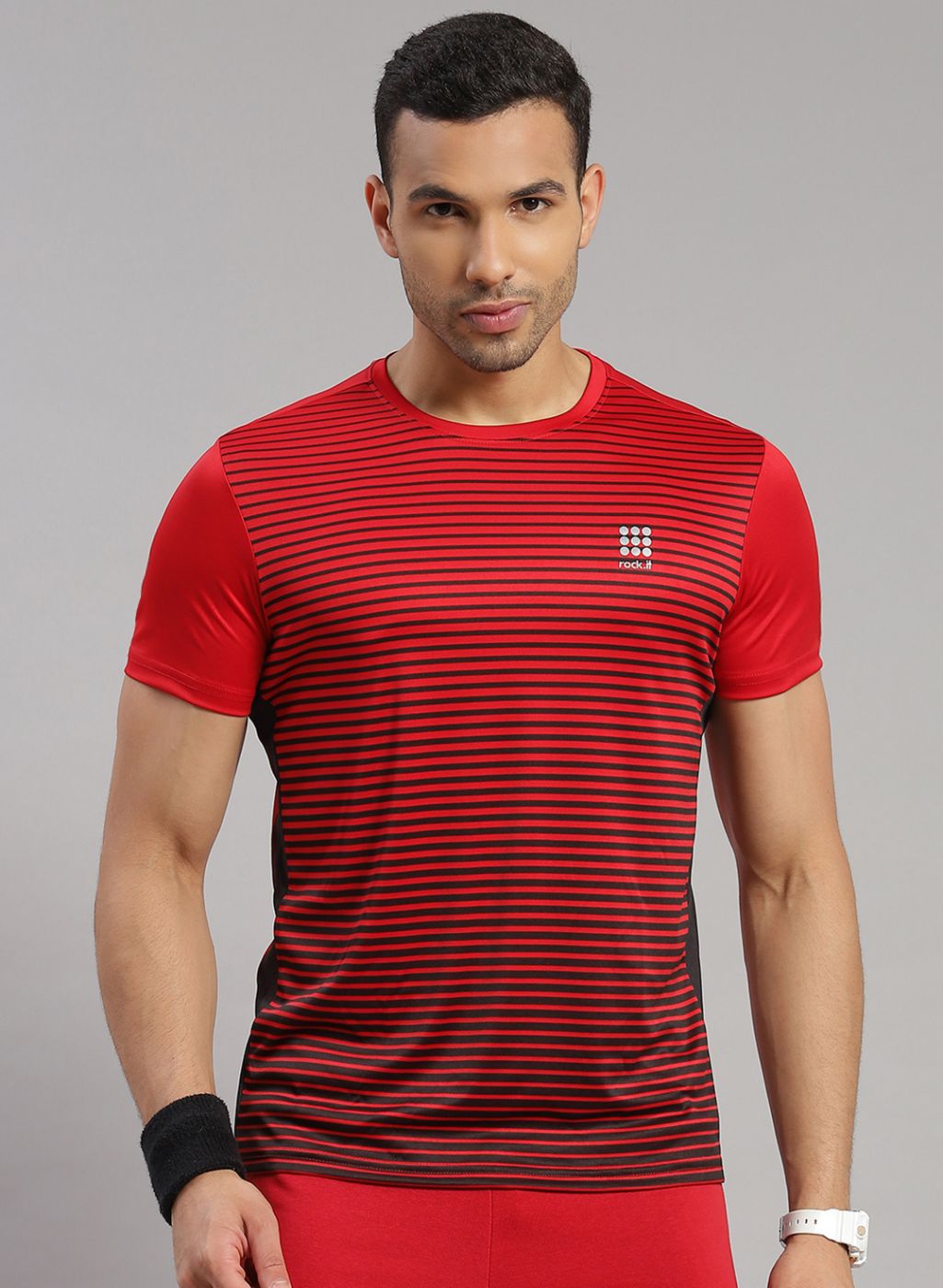 Rock.it Men Red Stripe T-Shirt