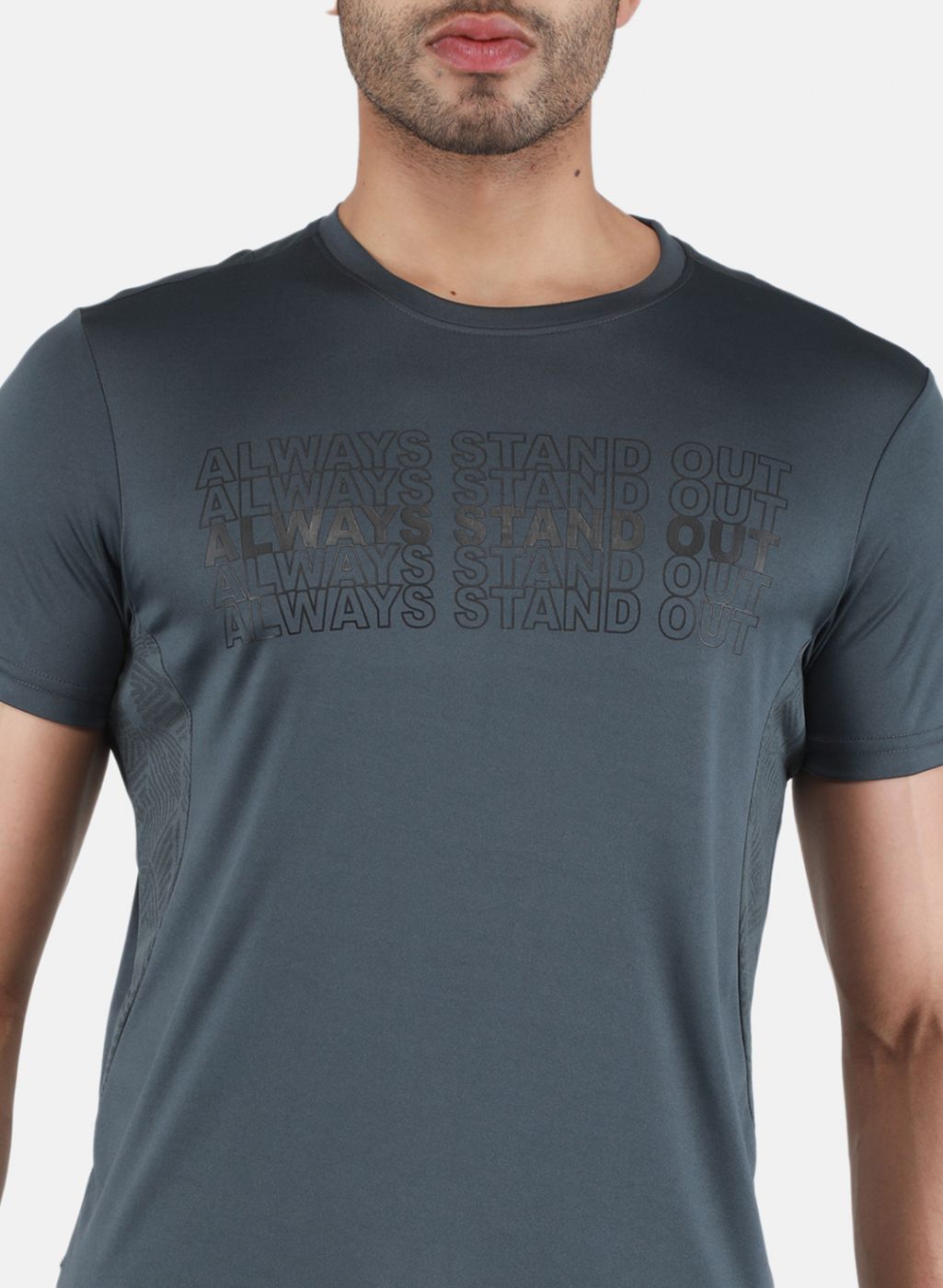 Rock.it Men Grey Printed T-Shirt