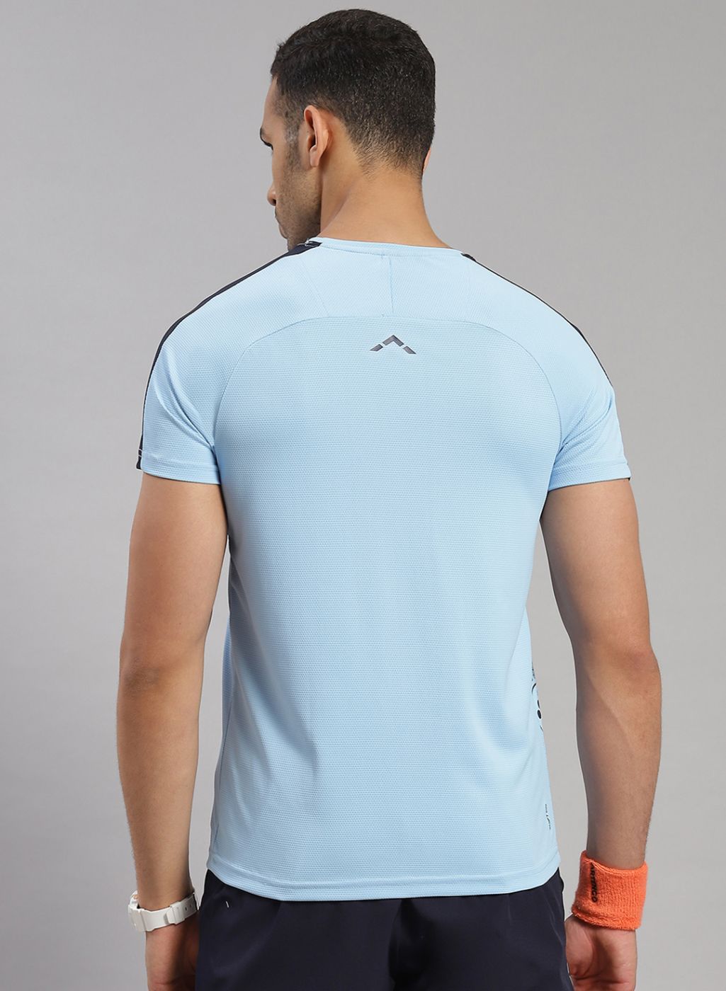 Rock.it Men Blue Solid T-Shirt