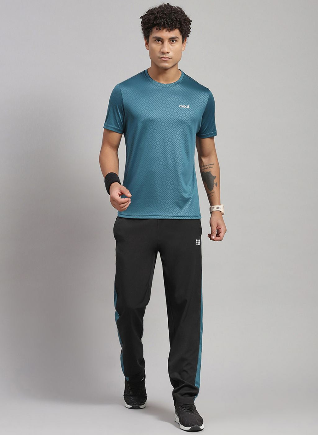 Rock.it Men Blue Solid Lower Set