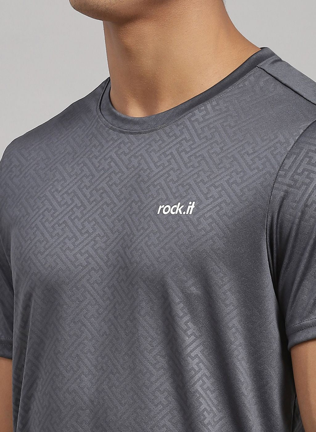 Rock.it Men Grey Solid Lower Set