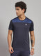 Rock.it Men Navy Blue Solid T-Shirt
