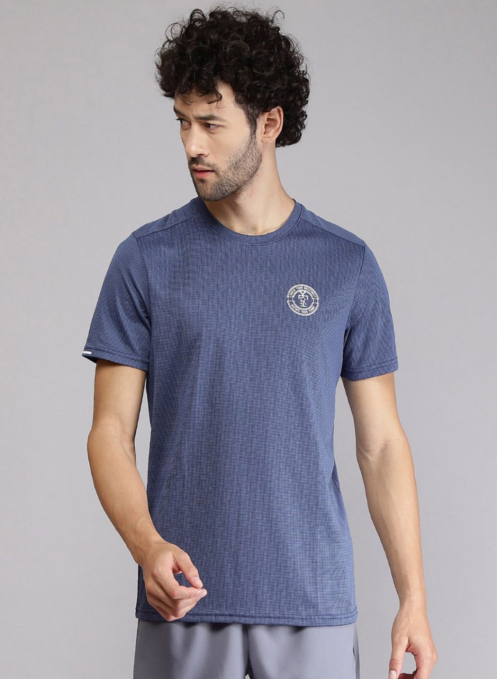 Rock.it Men Blue Printed T-Shirt