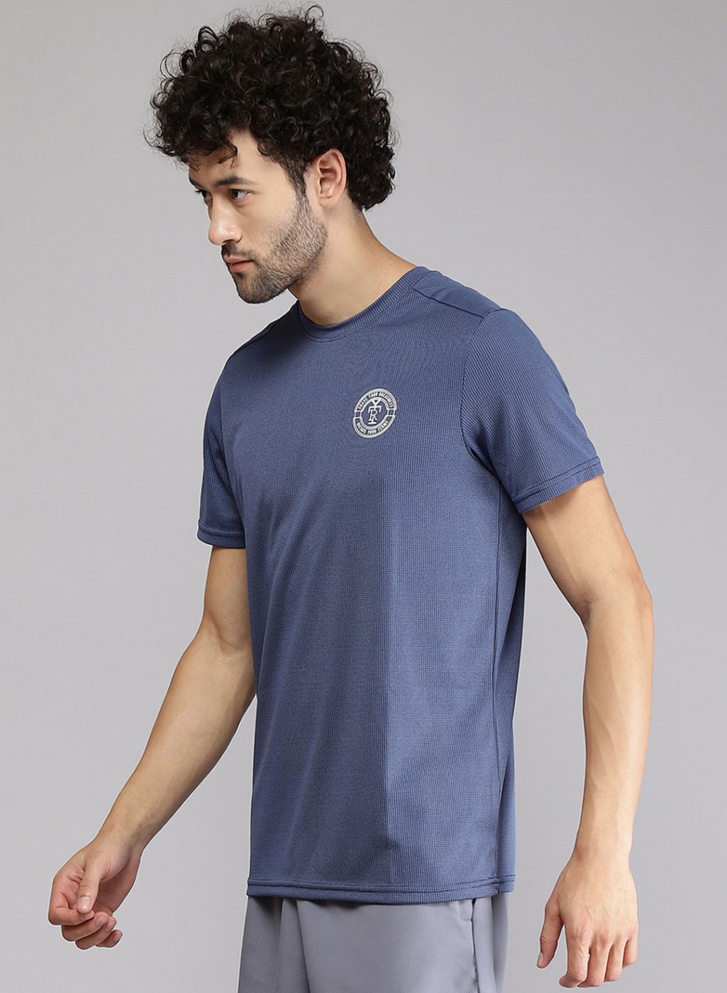 Rock.it Men Blue Printed T-Shirt