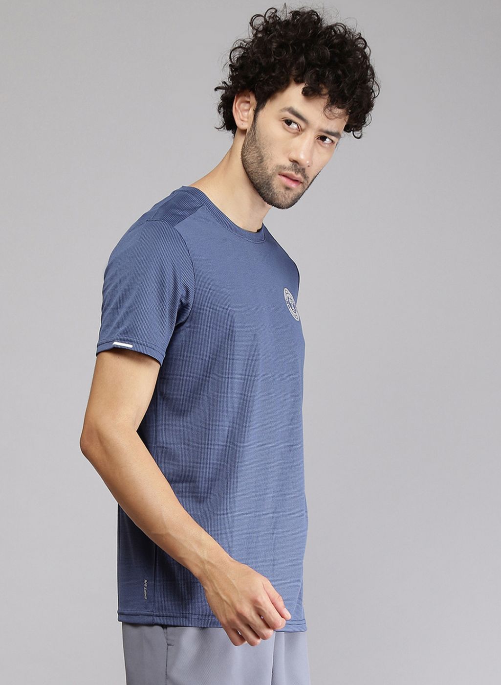 Rock.it Men Blue Printed T-Shirt