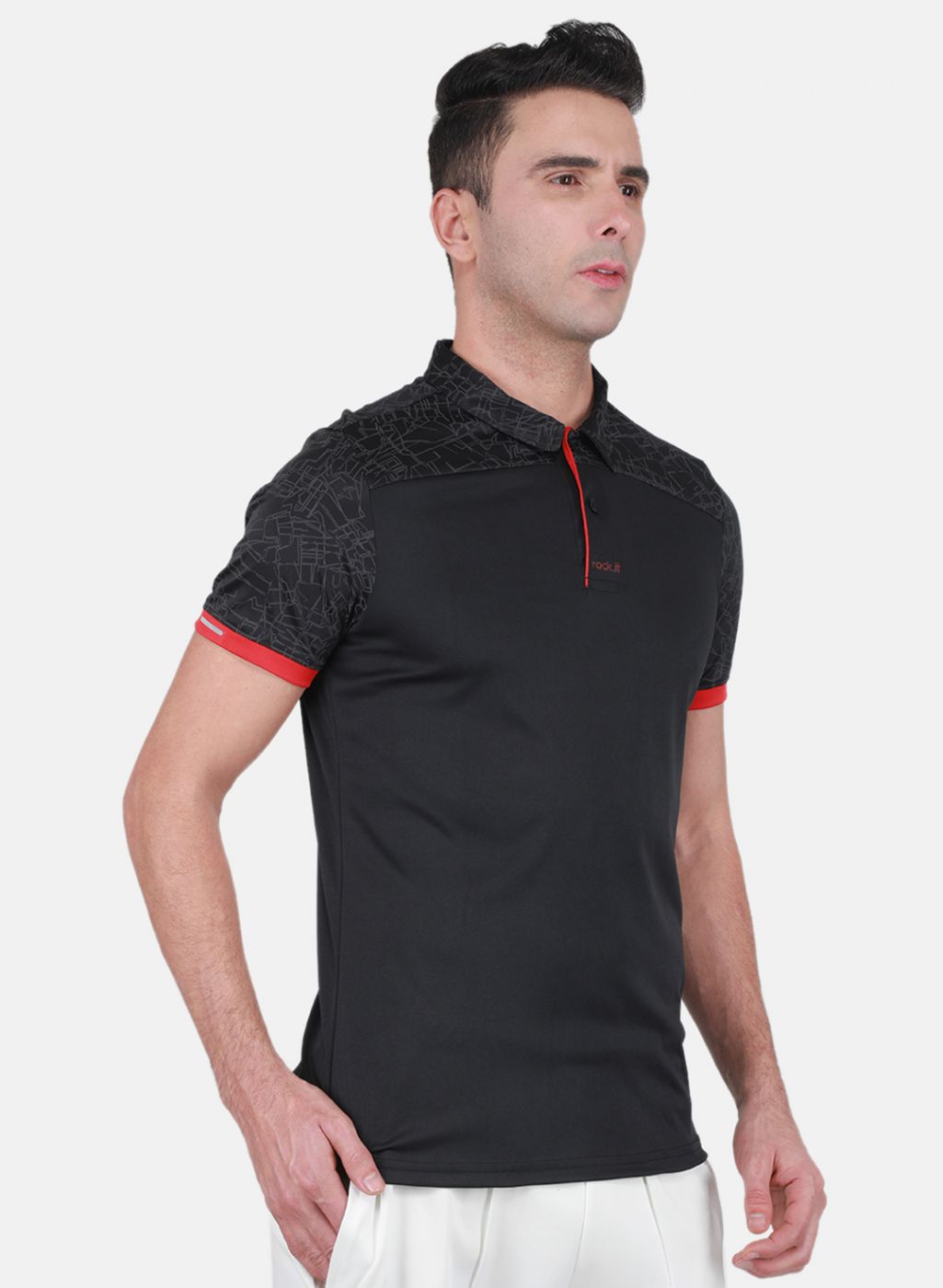 Rock.it Men Black Printed T-Shirt