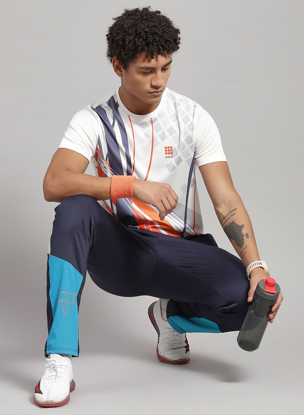 Rock.it Men Navy Blue Regular Fit Lower